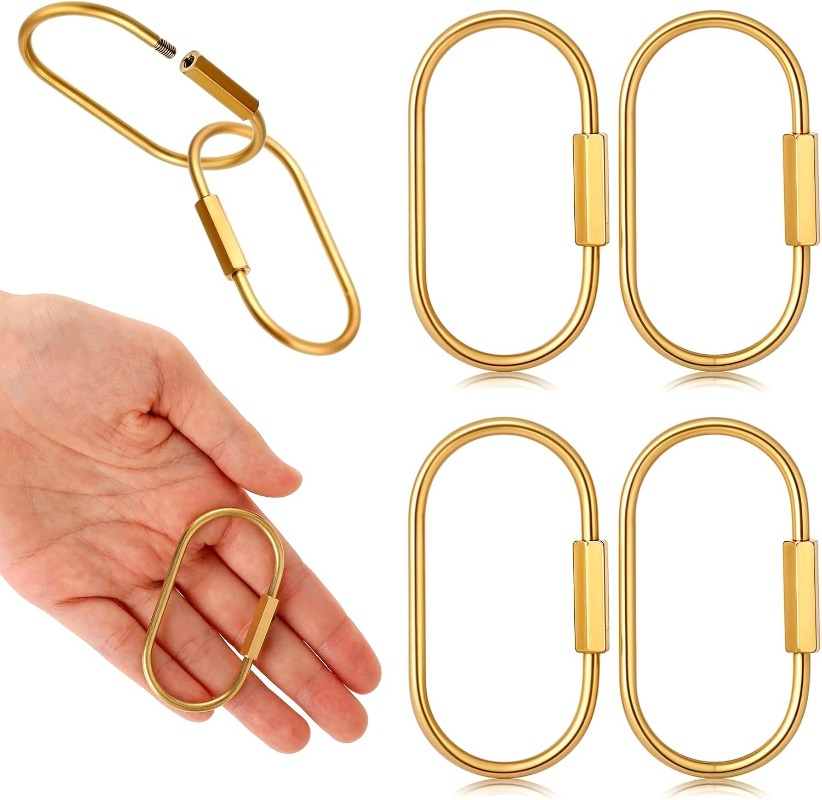Edc Car Carry - Chaveiro de Latão Sólido em Formato