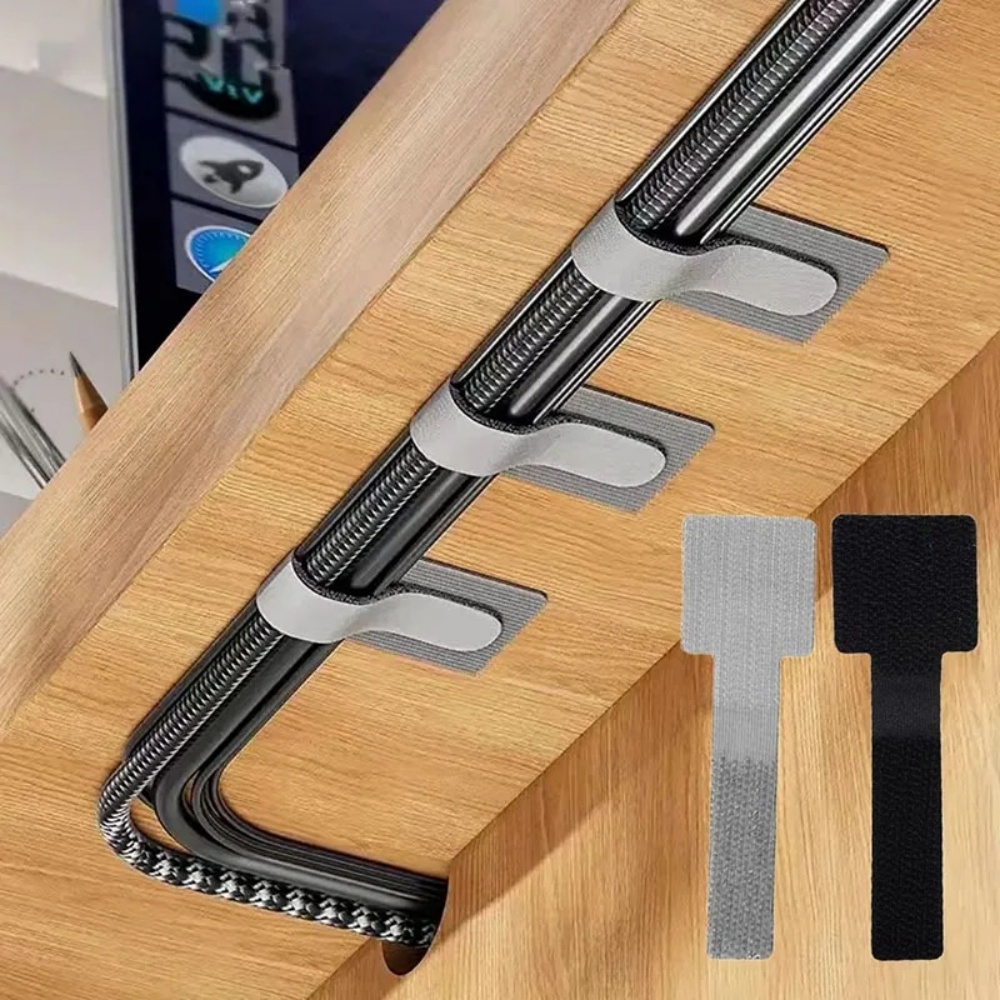 Gear Tie Reusable - Organizador de Cabos Autoadesivo Reutilizável com