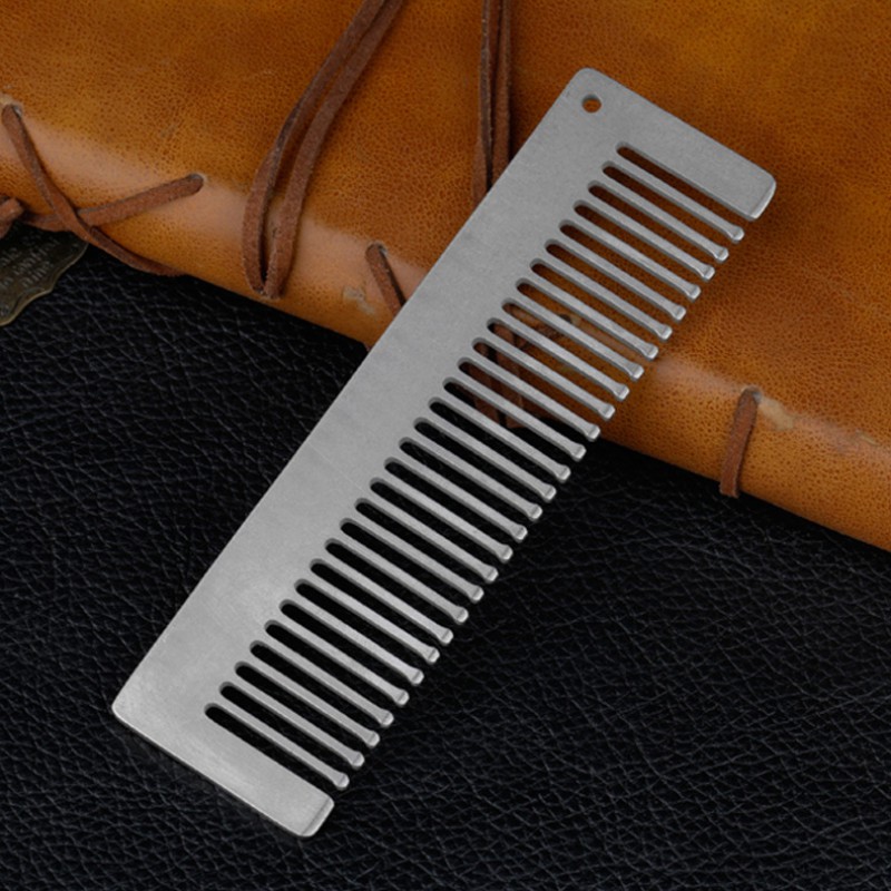 Comb Pocket Titanium - Pente de liga de titânio ultraleve,