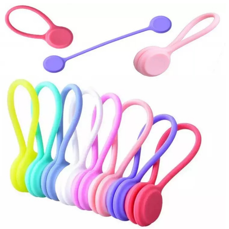Gear Tie Reusable - Abraçadeiras Magnéticas de Silicone para Gerenciamento