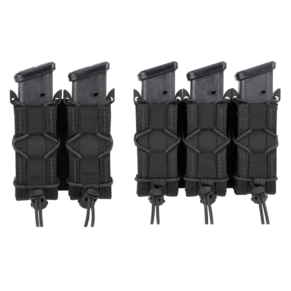 Edc Carry Flashlight - 9mm pistola dupla/tripla pilha revista bolsa
