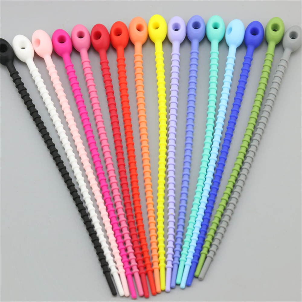 Gear Tie Reusable - 10 Peças/Lote Laços de Silicone Reutilizáveis