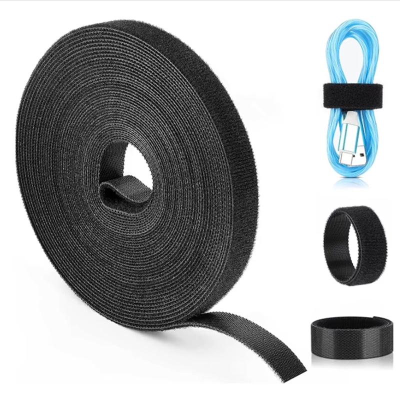 Gear Tie Reusable - Organizador de Cabos Reutilizável 1/3/5M/Rolo, Tiras