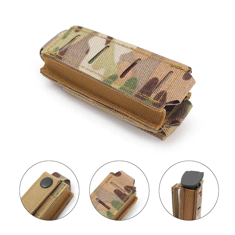 Molle 9mm revista bolsa único  - Edc Carry Flashlight avaliação e preço