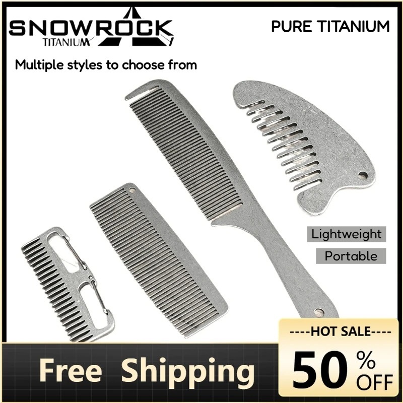 Pente de Cabelo e Barba SNOWRO - Comb Pocket Titanium avaliação e preço