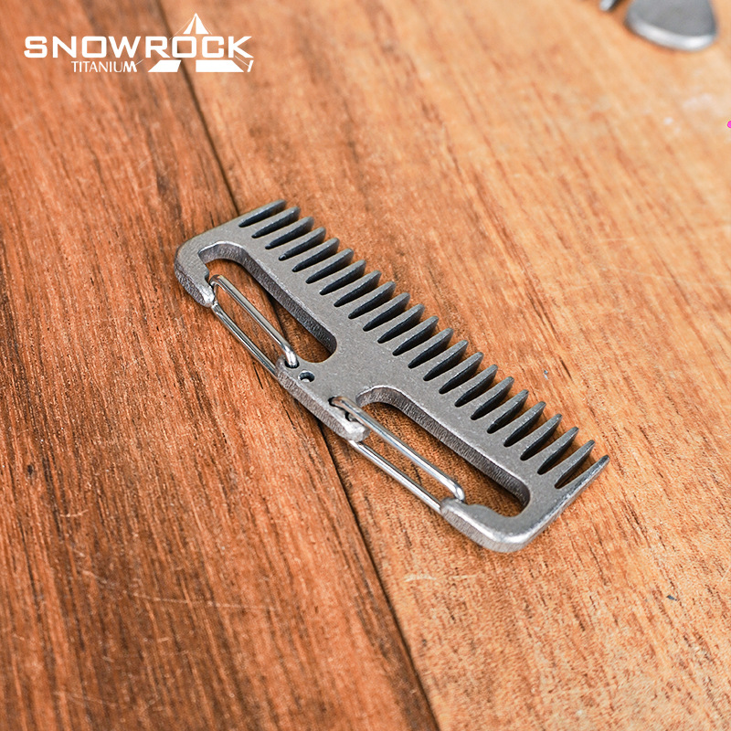Pente de Cabelo e Barba SNOWRO - Comb Pocket Titanium avaliação e preço