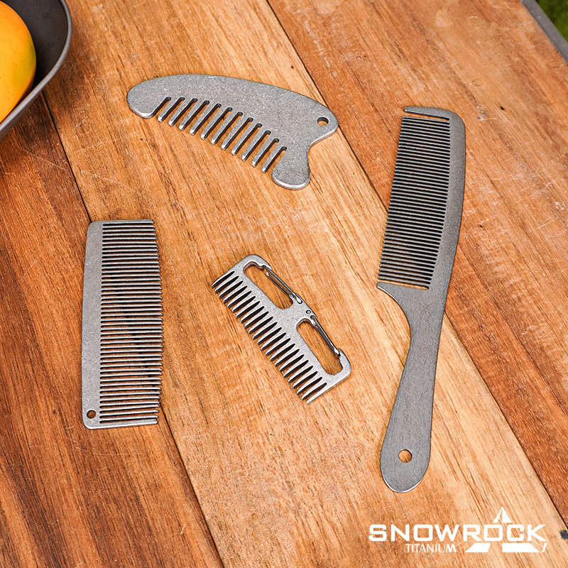Pente de Cabelo e Barba SNOWRO - Comb Pocket Titanium avaliação e preço