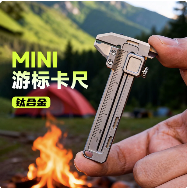 Mini Paquímetro de Titânio EDC - Edc Car Carry avaliação e preço