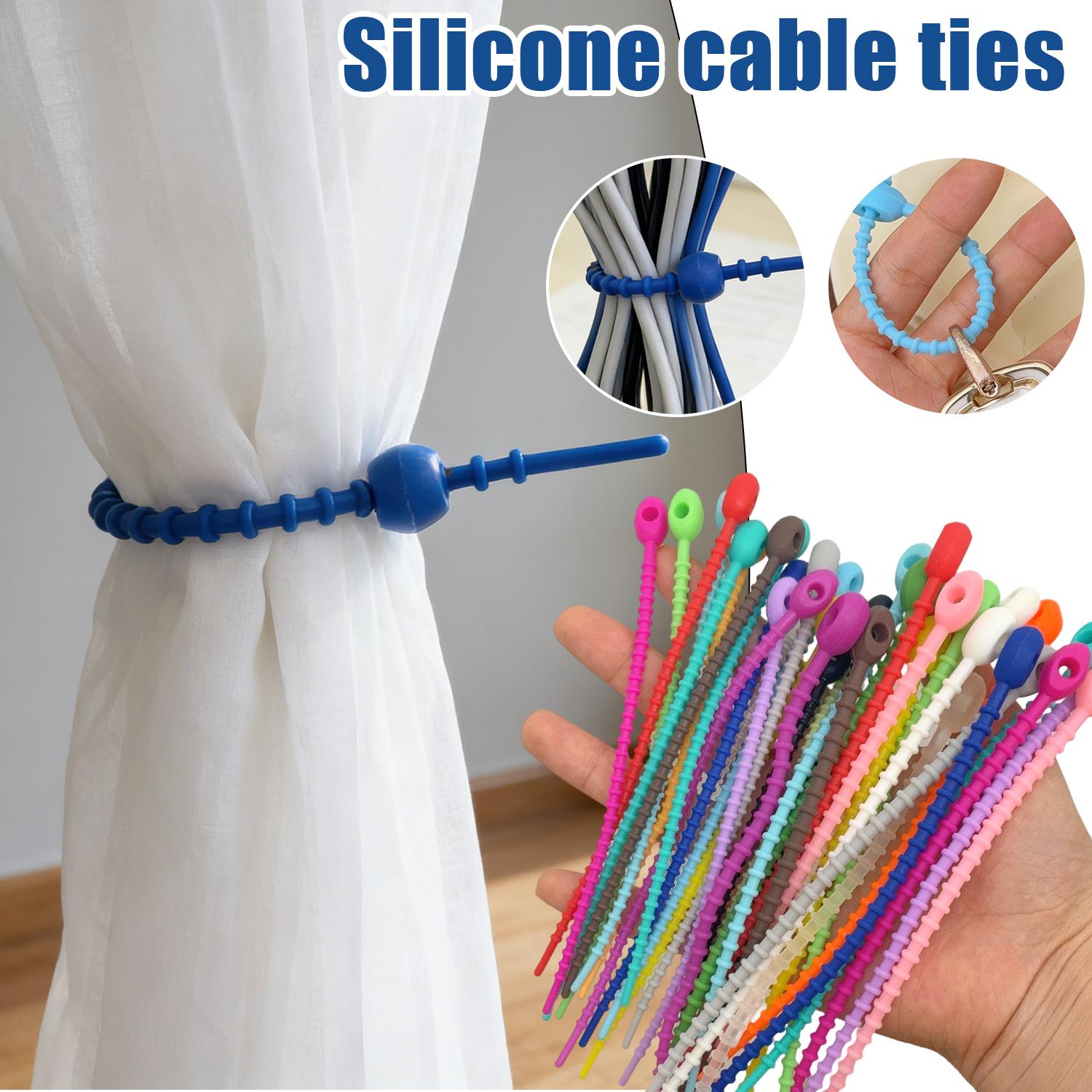 200 Peças/Lote de Abraçadeiras - Gear Tie Reusable avaliação e preço