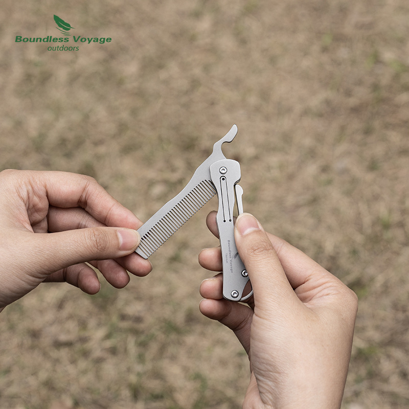 Pente dobrável de titânio puro - Comb Pocket Titanium avaliação e preço