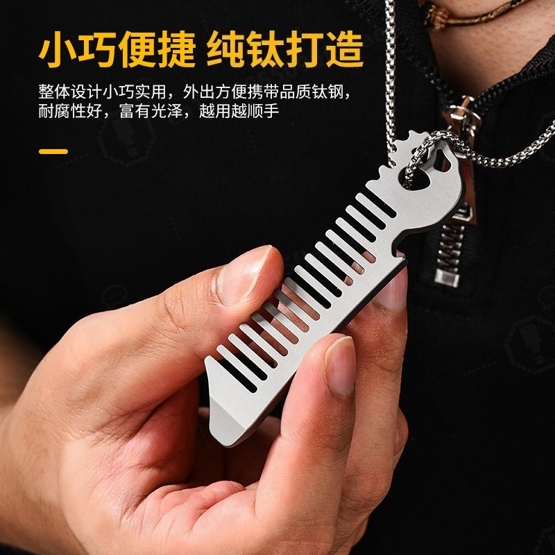 Pente de Cabelo Portátil de Bo - Comb Pocket Titanium avaliação e preço