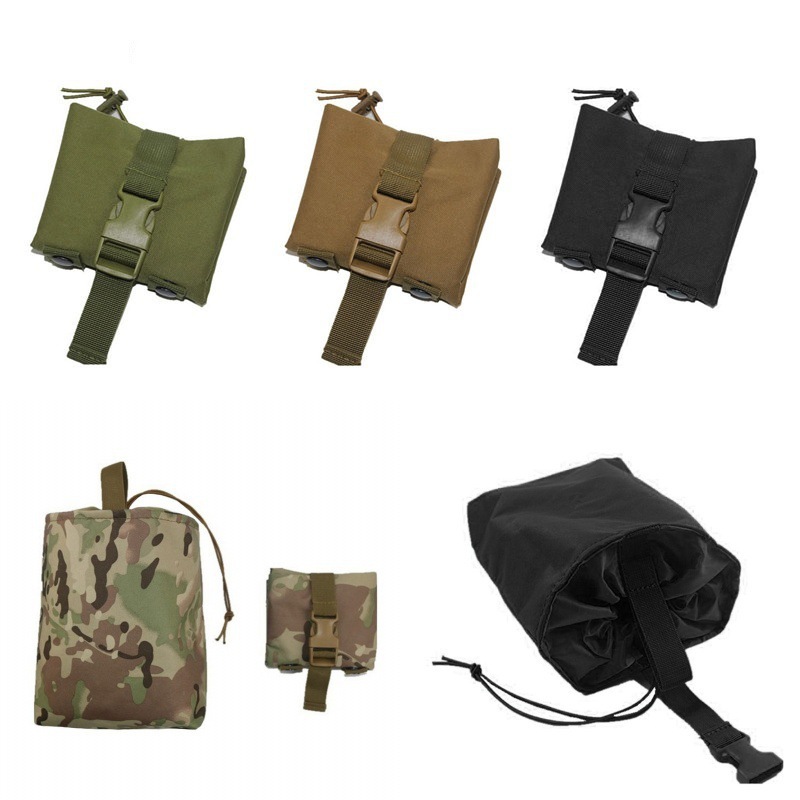Molle dobrável despejo gota re - Edc Carry Belt Pouch avaliação e preço