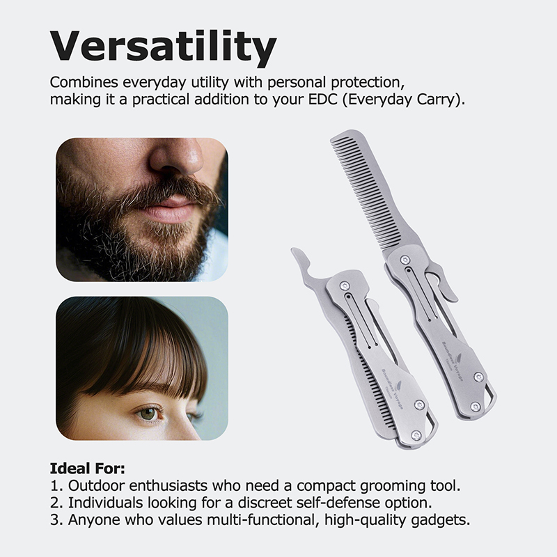 Pente de cabelo dobrável de ti - Comb Pocket Titanium avaliação e preço