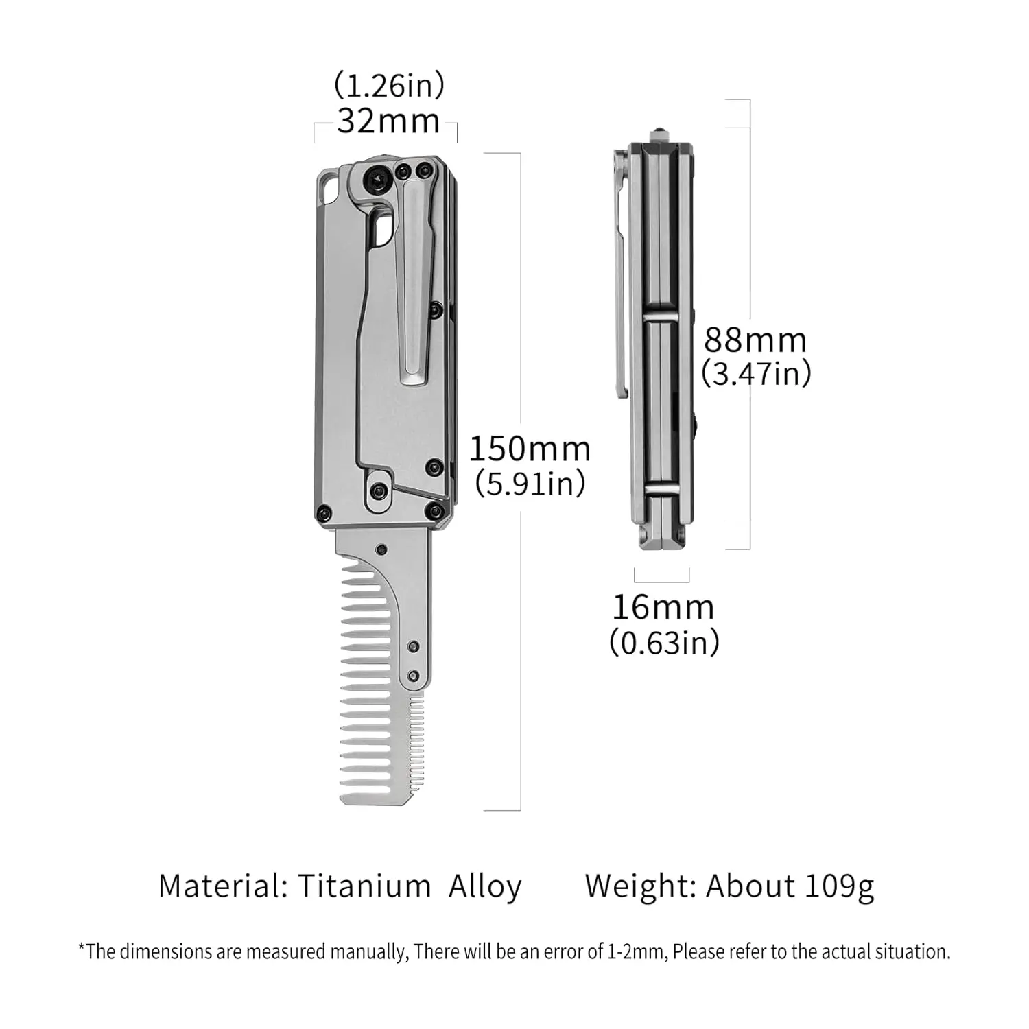 FEGVE TC347 2 em 1: Cortador d - Comb Pocket Titanium avaliação e preço