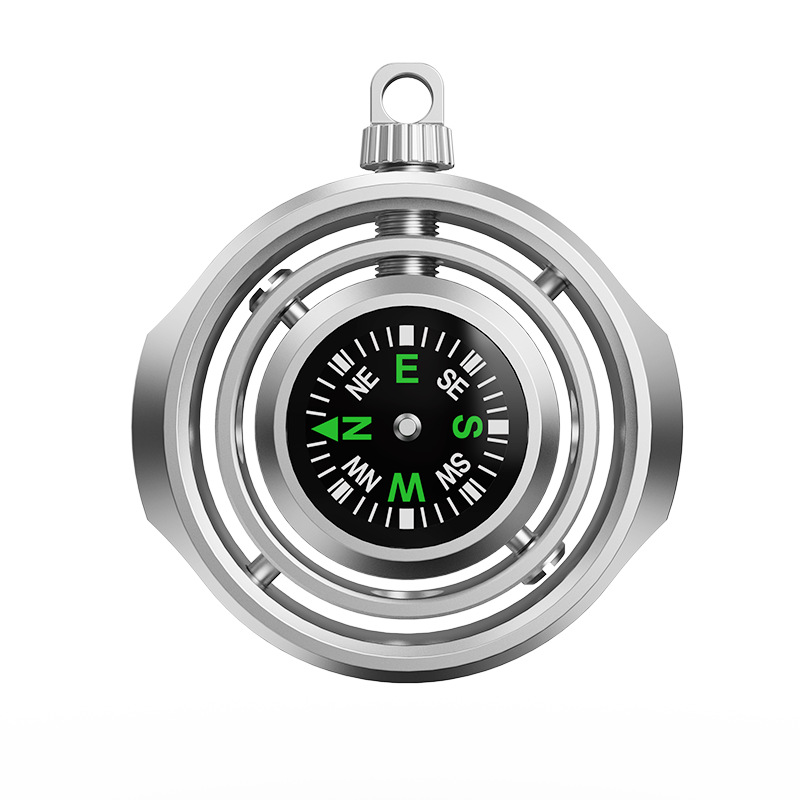 Mini bússola ponta do dedo rol - Compass Keychain Mini avaliação e preço