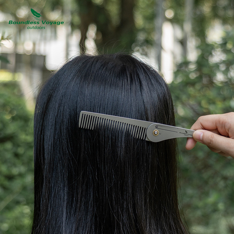 Pente de Cabelo Dobrável de Ti - Comb Pocket Titanium avaliação e preço